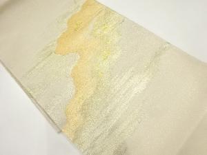 道長取に色紙散らし模様織出し袋帯